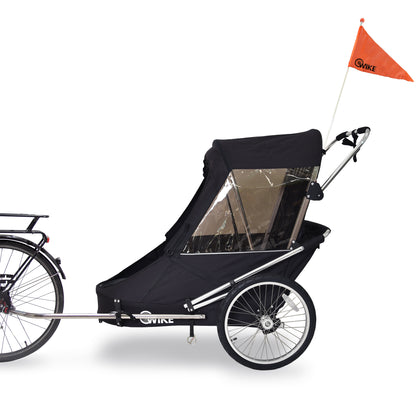 Wike Special Needs Large Bike Trailer (BLACK) - includes Stroller & Jogging Kit