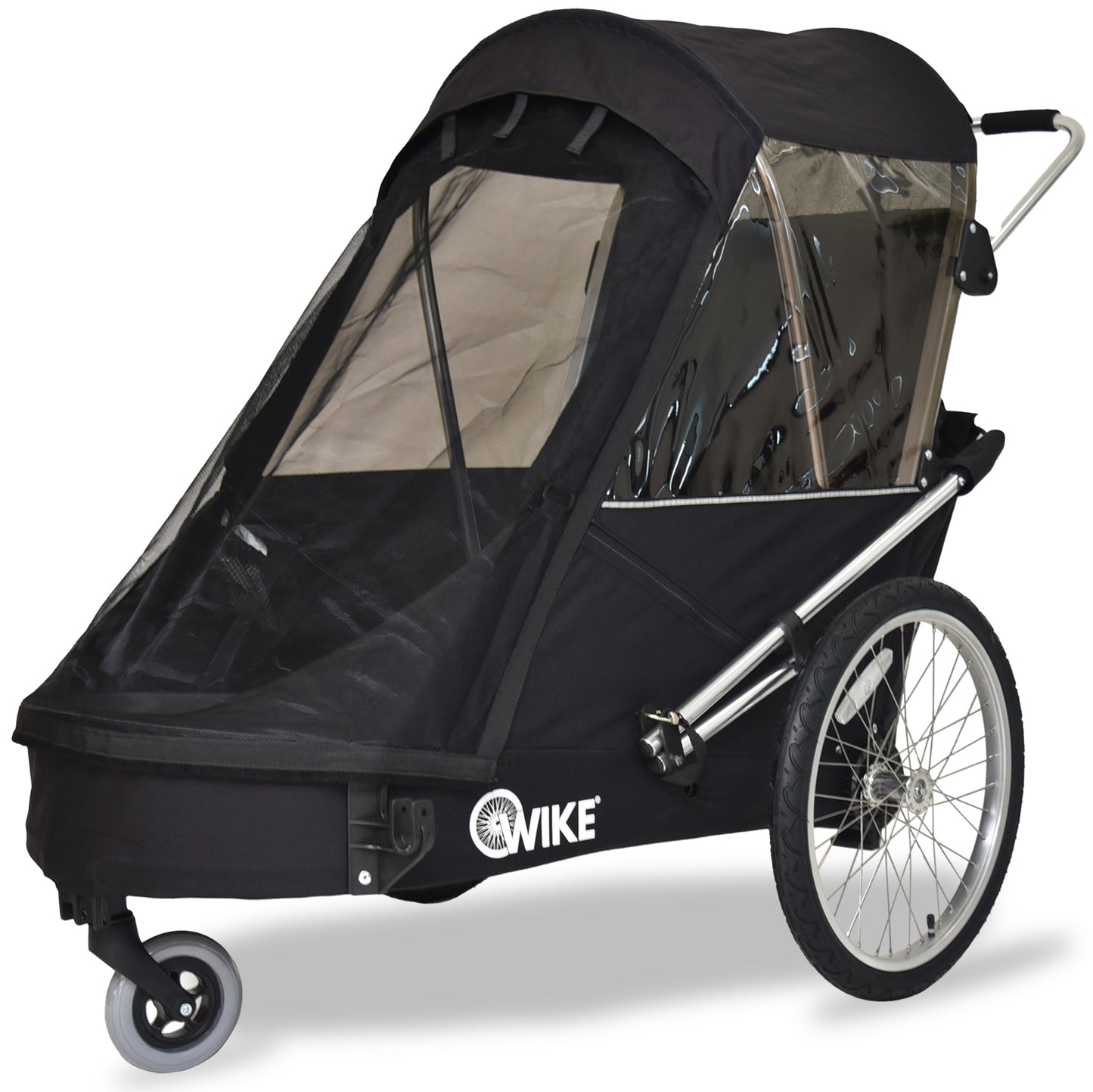 Wike Special Needs Large Bike Trailer (BLACK) - includes Stroller & Jogging Kit