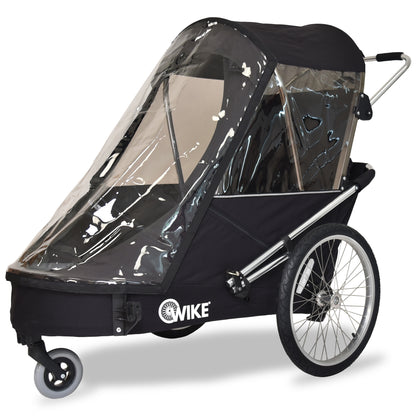 Wike Special Needs Large Bike Trailer (BLACK) - includes Stroller & Jogging Kit