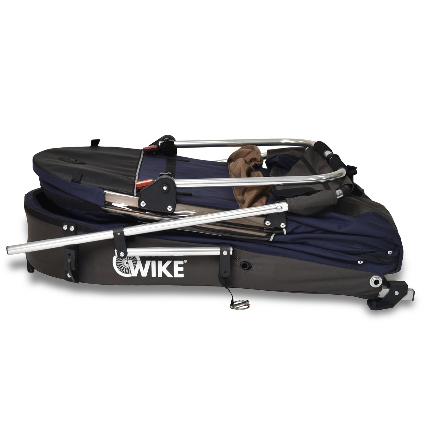 Wike Special Needs Large Bike Trailer (NAVY/BROWN) - includes Stroller & Jogging Kit